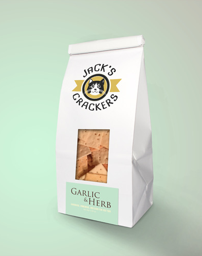 Garlic Herb Crackers bag