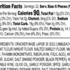 Crunchy large crackers with a savory flavor, perfect for snacking or pairing with cheese and dips.