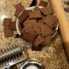 Delicious spicy chocolate mint crackers arranged in a bowl on a kitchen countertop. Perfect for snac.